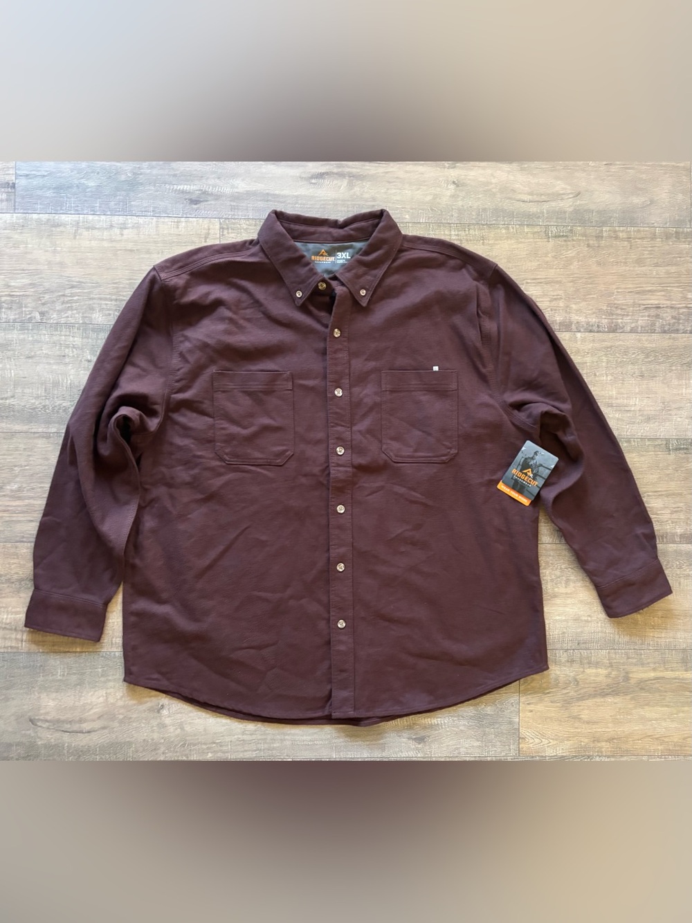 NWT Ridgecut Toughwear mens size 3XL heavy long sleeve flannel long sleeve shirt